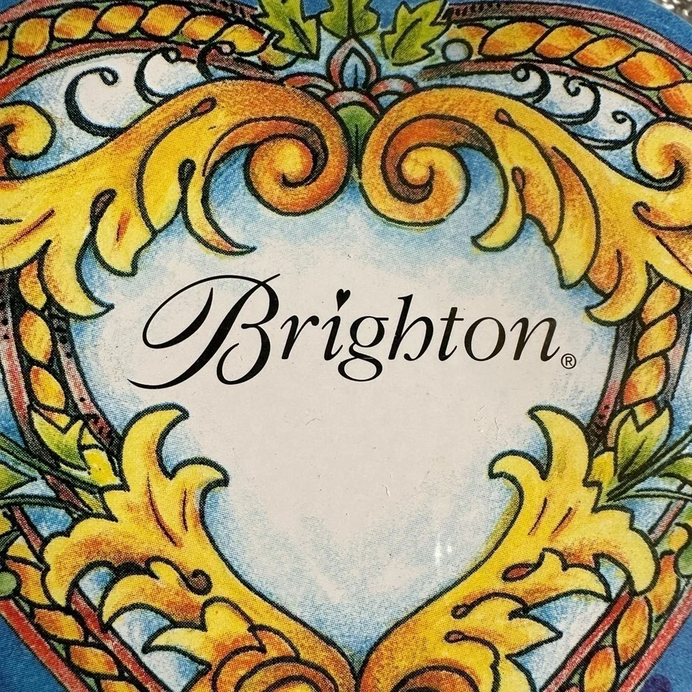Brighton | 2 Heart shape Painted Jewelry Tins